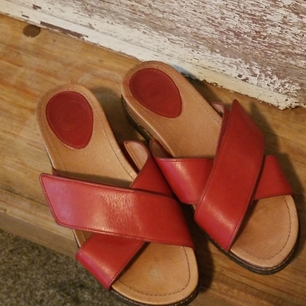 Red sandals